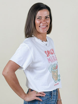 Spicy Marg Vintage Graphic Crop Top