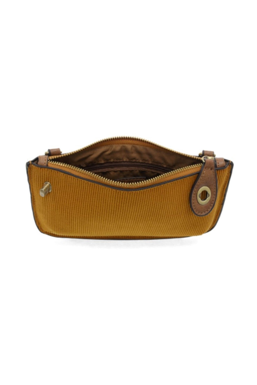 Corduroy Mini Crossbody Wristlet - Dijon