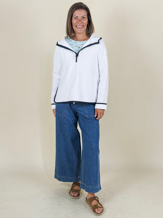 Hayley Half Zip Interlock Hoodie