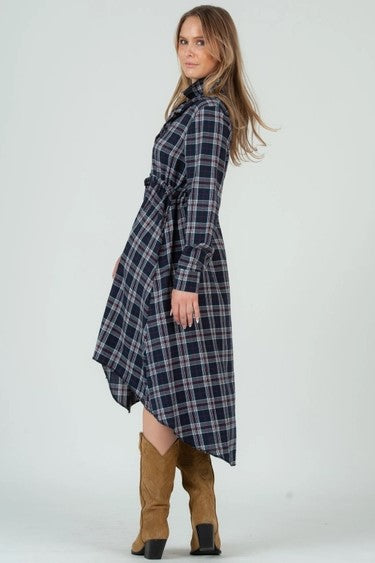 Wren Plaid Collared Dress