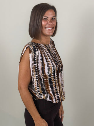 [Liverpool] Annie Sleeveless Draped Top