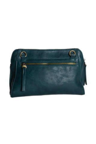 Gigi Crossbody with Woven Wrist Strap - Classic Teal