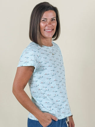 Sunset Cape Sleeve T-Shirt