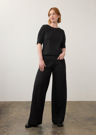 Cary Pull-On Wide Leg Jeans