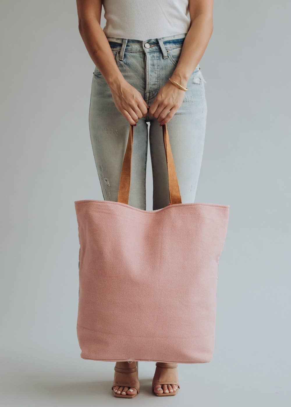 Aztec Tote - Pink, Orange & Slate