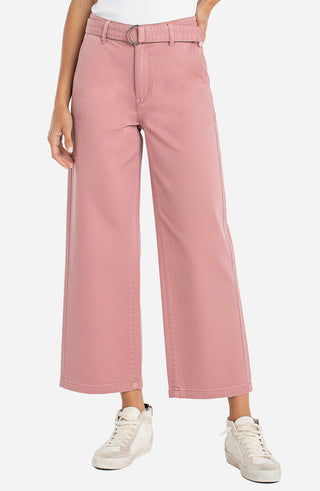 [Liverpool] Stride Wide Leg Jeans with Self Belt, 28" Inseam
