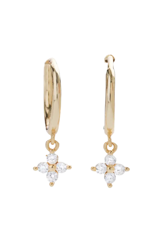 Charming Crystal Huggies - Gold