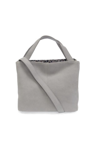 Brandi Convertible Crossbody Handbag - Light Grey