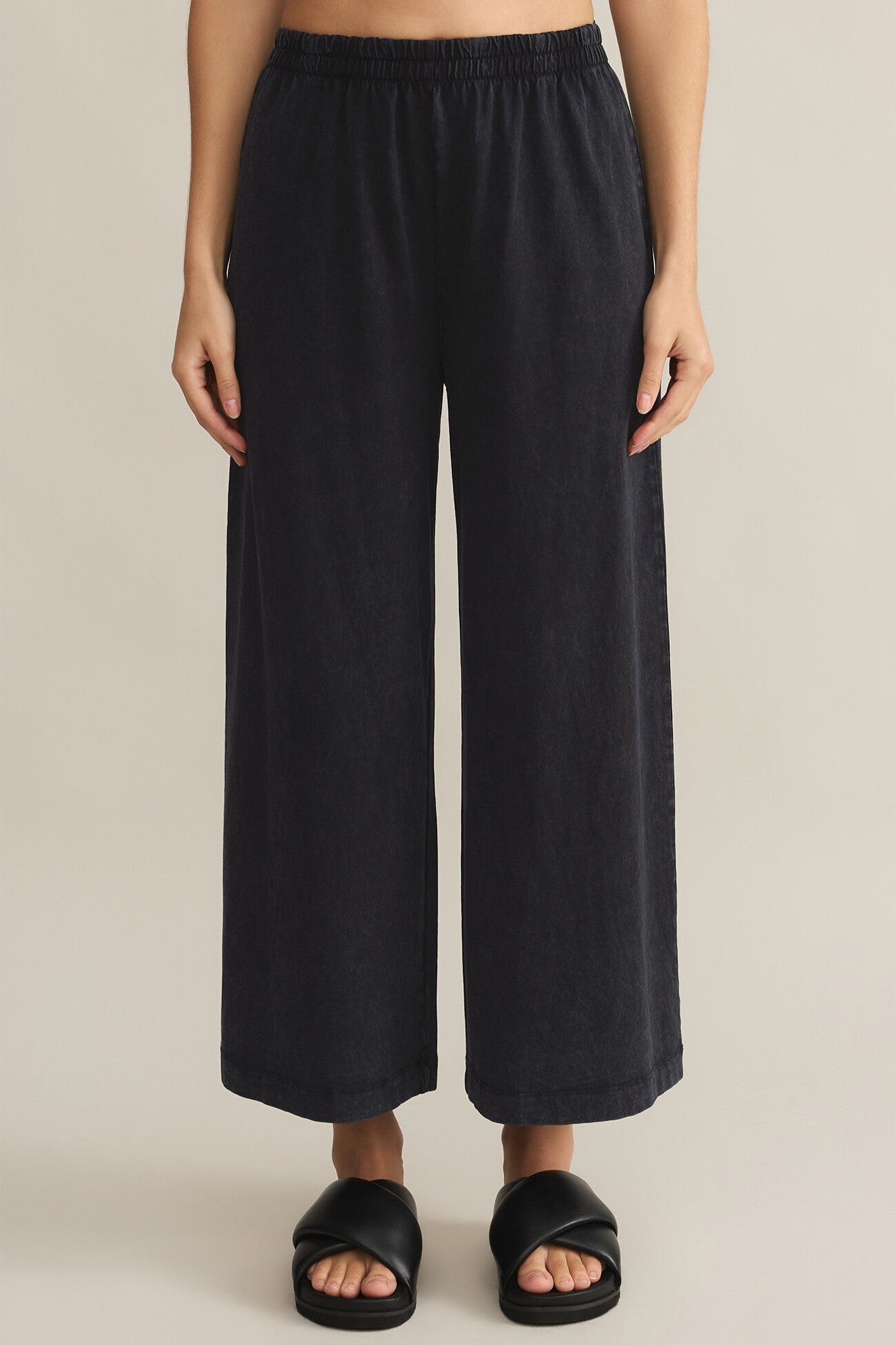 [Z Supply] Scout Jersey Flare Pant, Black