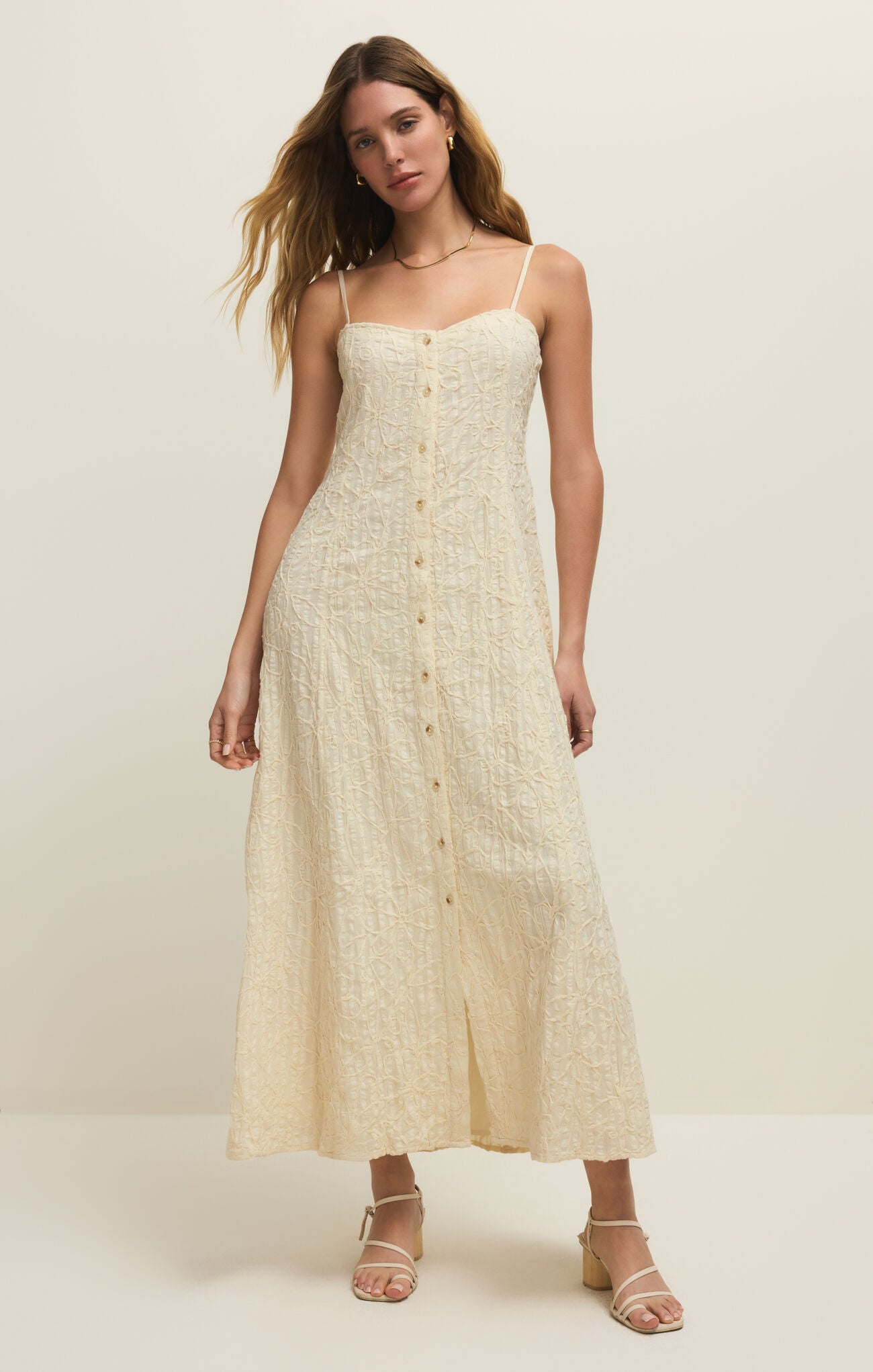 [Z Supply] Angel Eyes Textured Midi Dress