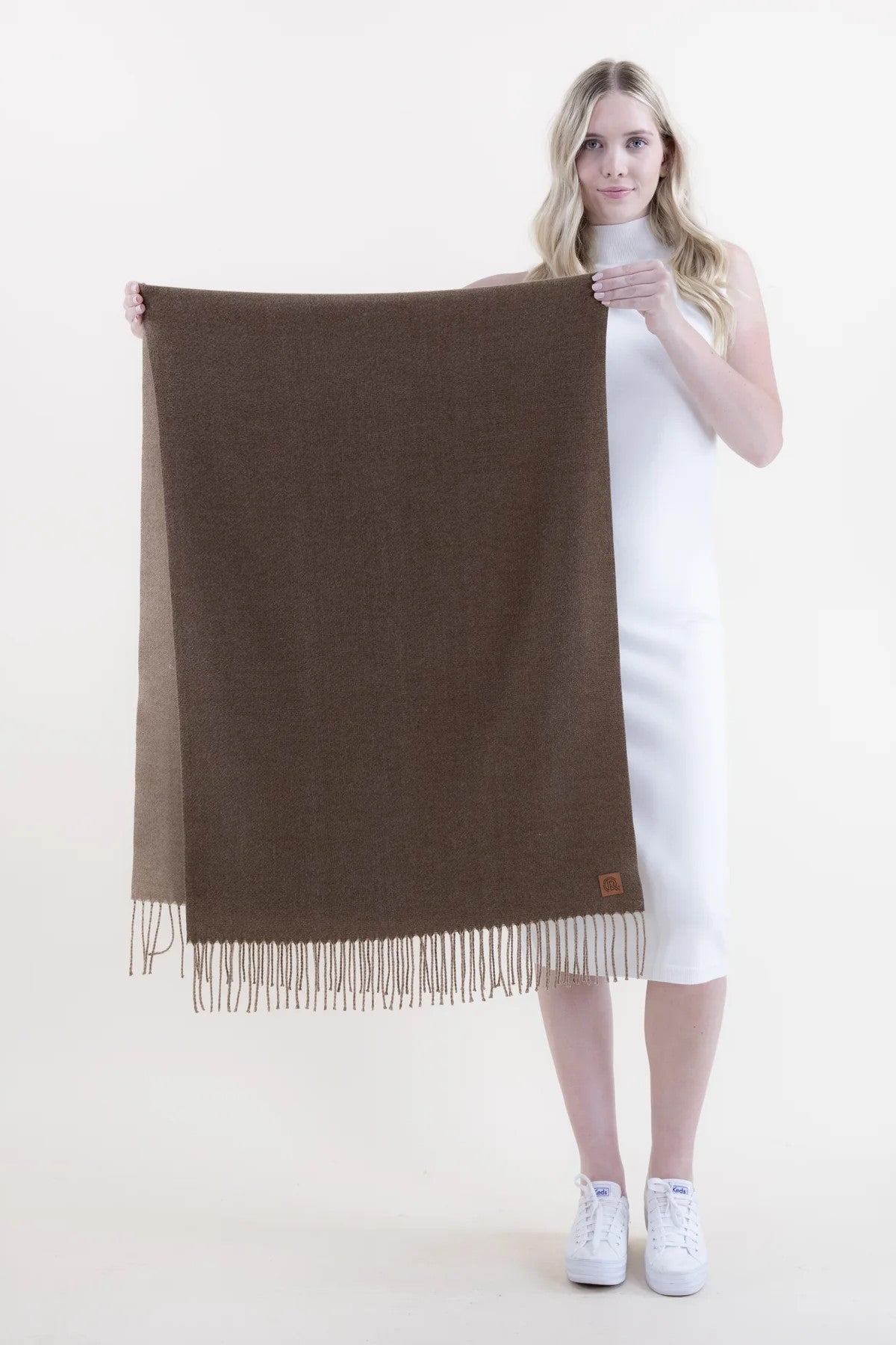 Wool Feel Scarf - Mocha