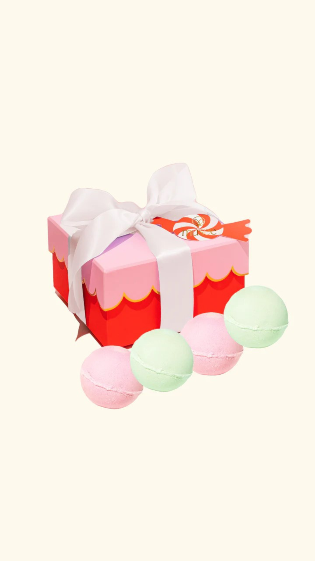 Christmas Scalloped Bath Balm Set