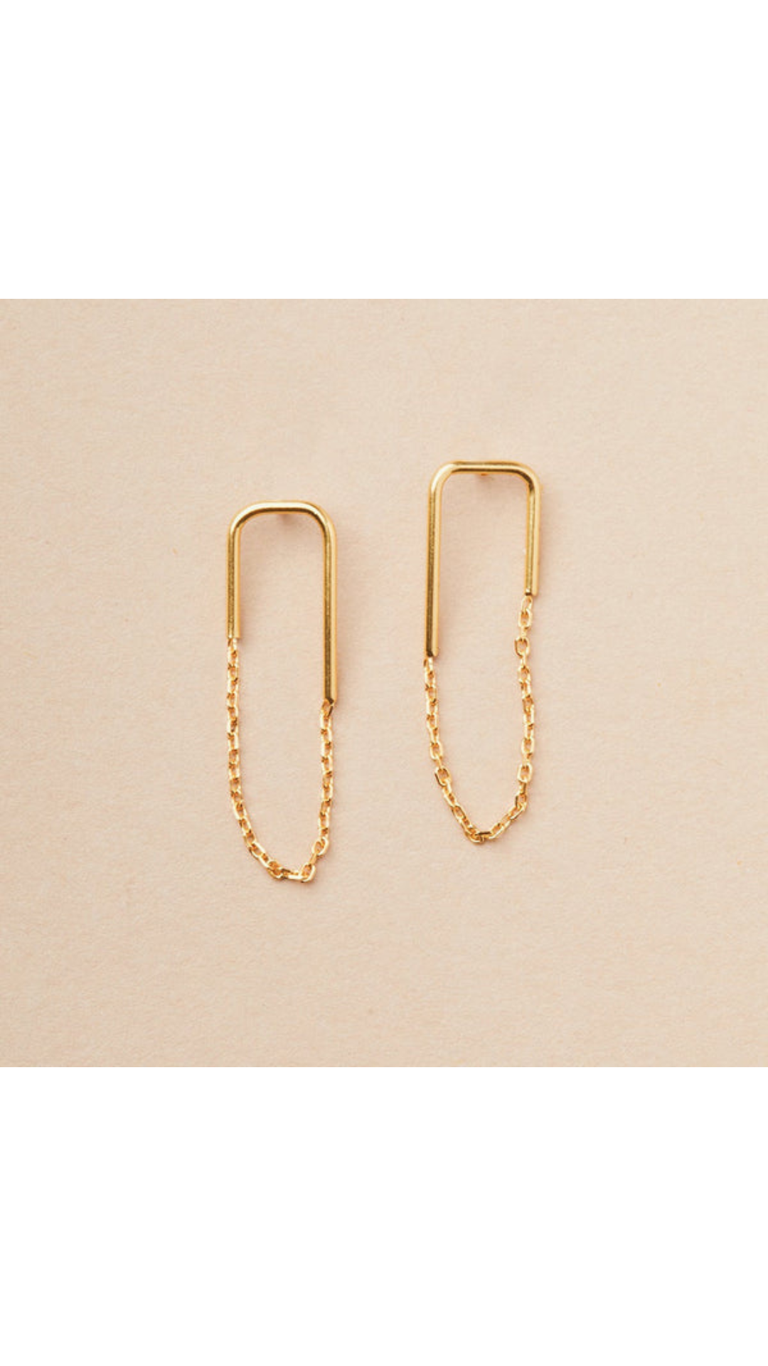 Refined Earring Collection - Filament Stud/Gold Vermeil