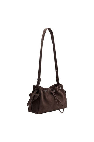 Rhuby Recycled Vegan Leather Shoulder Bag - Chocolate