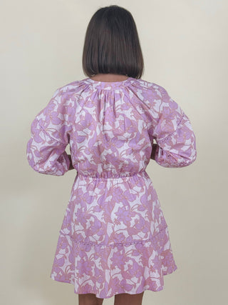 Dabria Split Neck Mini Dress