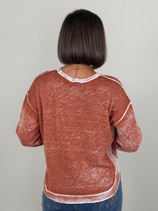 Remi Reverse Print Sweater