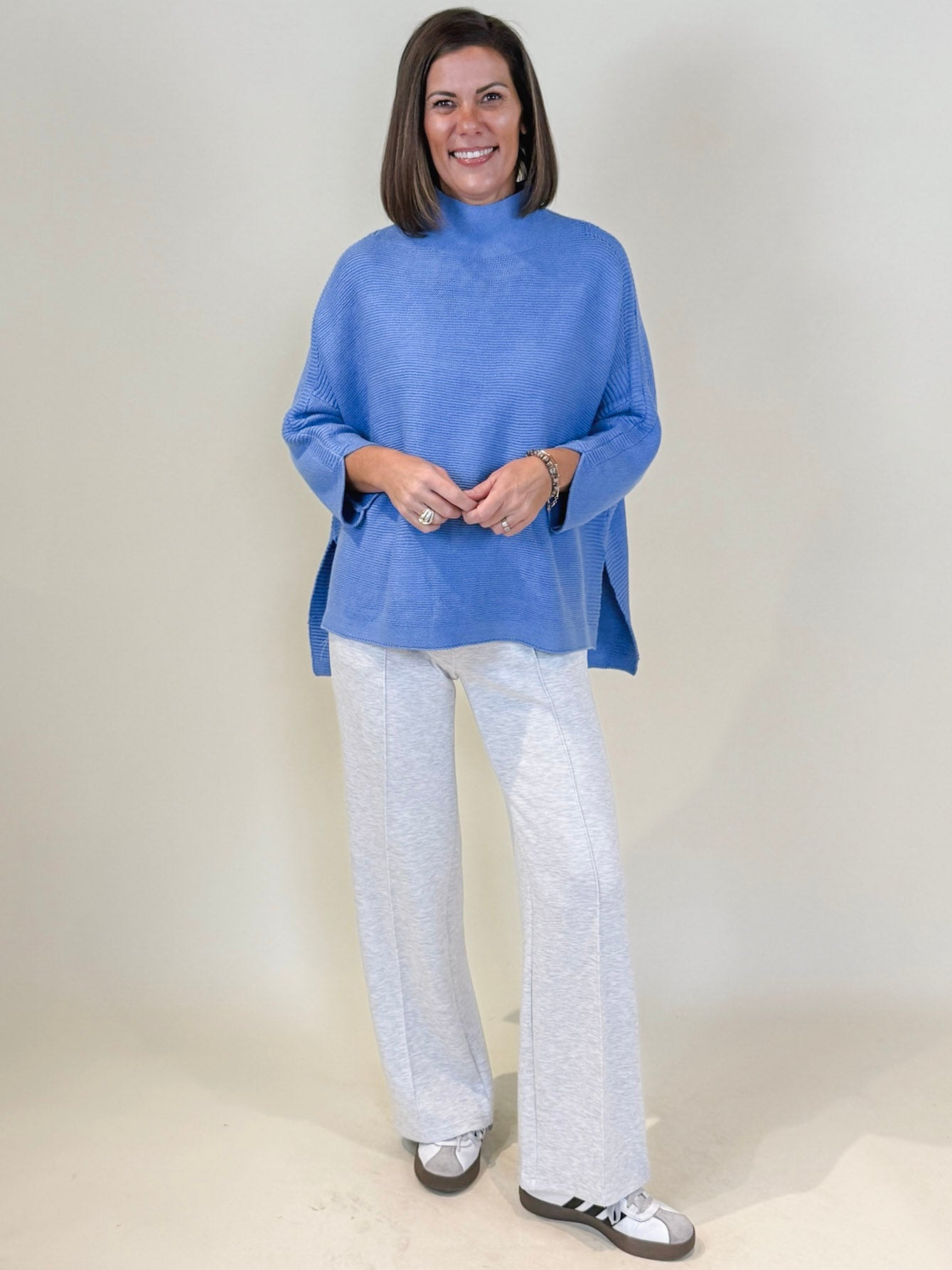 Boho Sweater - Coastal Blue