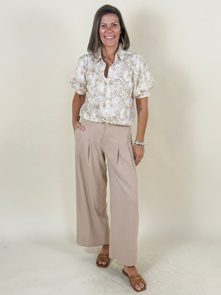 [Liverpool] Terri Puff Sleeve Floral Top