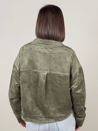 [Z Supply] All Day Cropped Suede Jacket