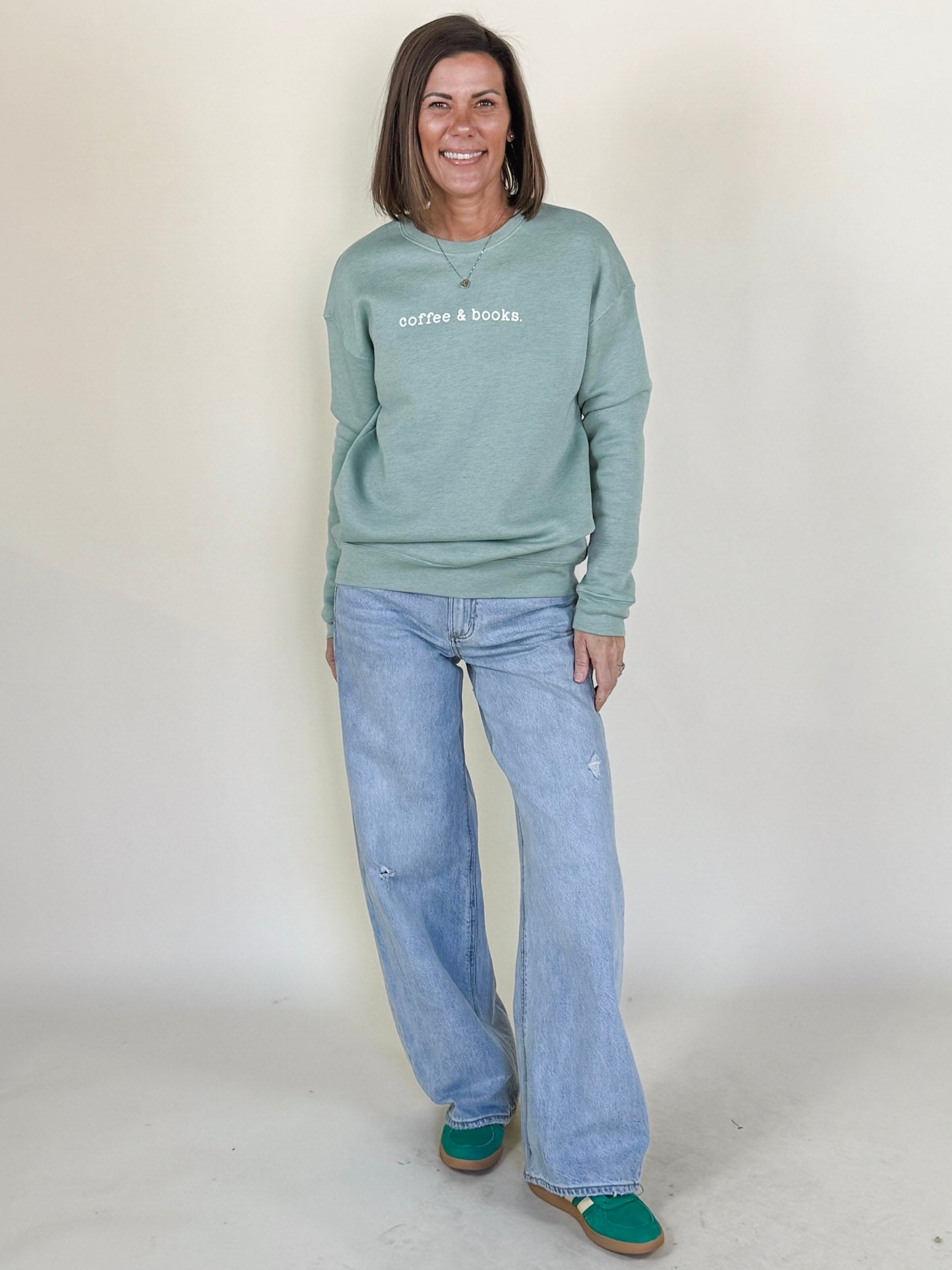 Coffee & Books Graphic Sweatshirt