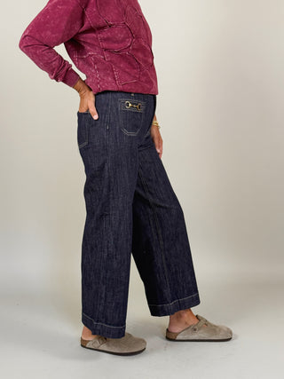 Liza Cropped Denim Pants