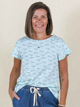 Sunset Cape Sleeve T-Shirt