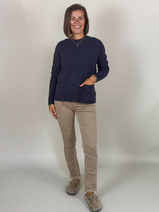 Carlie Patch Pocket Sweater