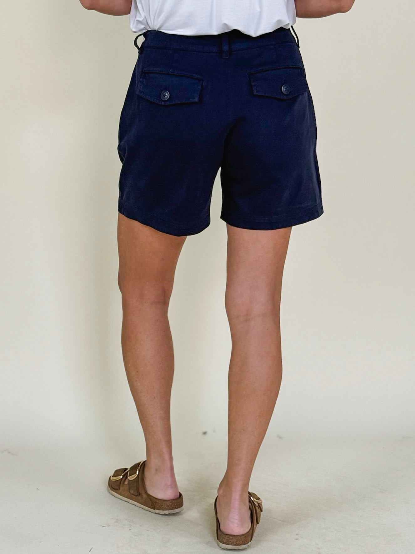 [Liverpool] Danielle Pleated Trouser Shorts, 5" Inseam