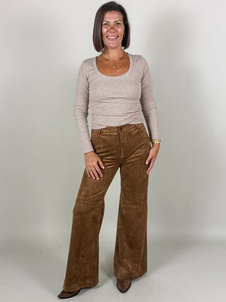 [Z Supply] Cecile Mid Rise Wide Leg Pants