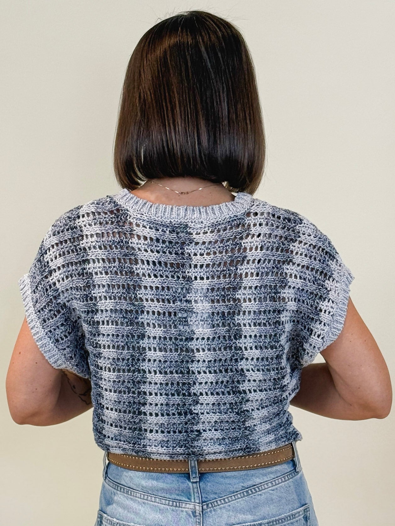 [Z Supply] Ballast Crochet Stripe Sweater Top