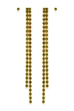 Holiday Duster & Stud Earrings Set - Olive