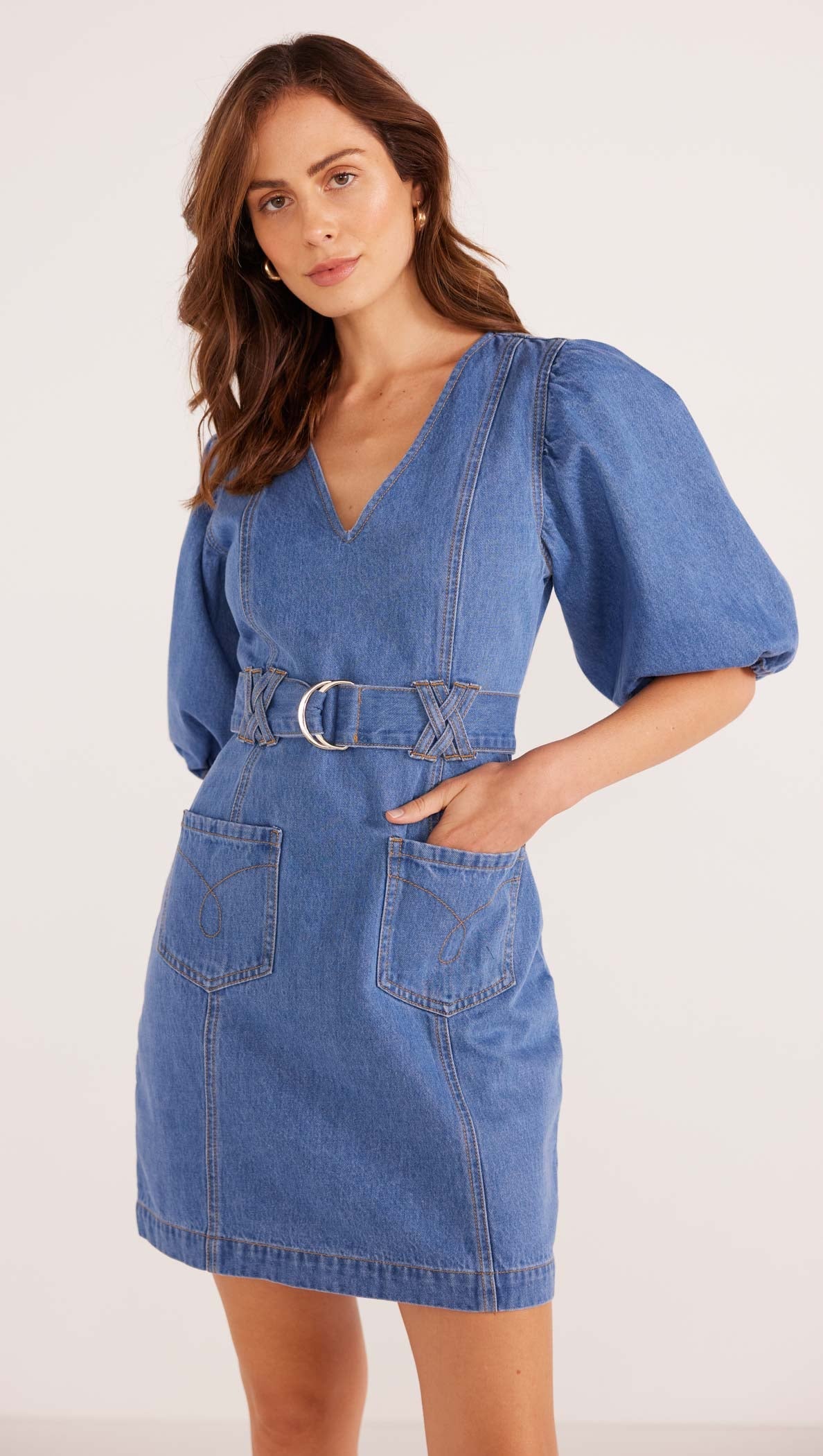 Peyton Denim Mini Dress