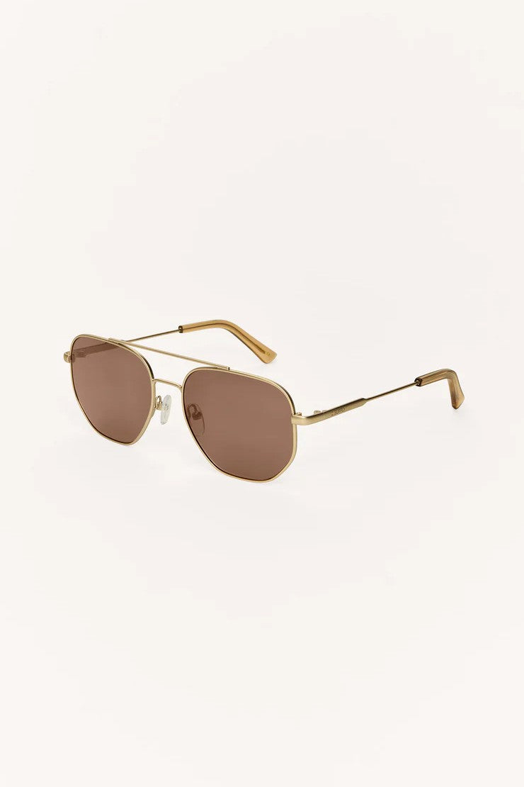 [Z Supply] Highway Sunnies - Gold-Brown