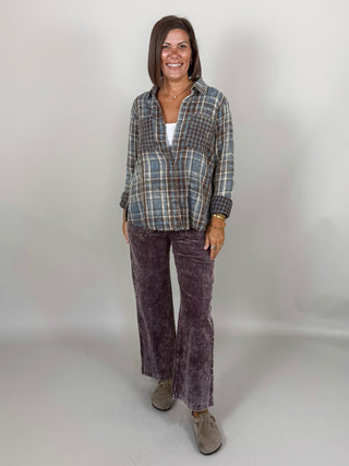 Pippa Mix Plaid Shirt