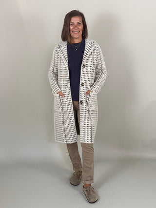 Abbey Plaid Knit Coatigan