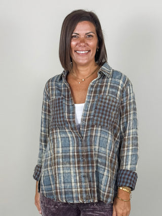 Pippa Mix Plaid Shirt