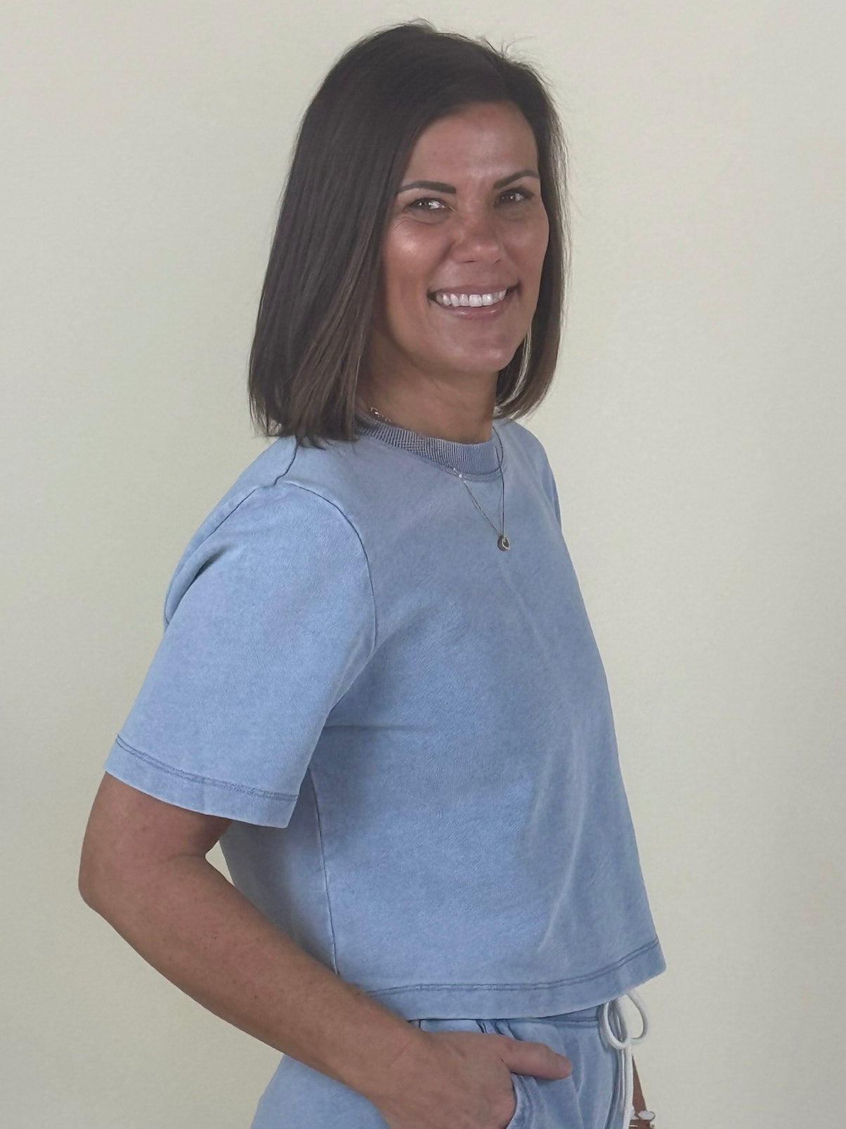 [Z Supply] Curran Knit Denim Tee