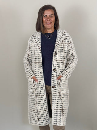Abbey Plaid Knit Coatigan