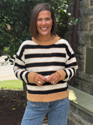 Cailin Striped Pullover Sweater