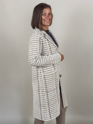 Abbey Plaid Knit Coatigan