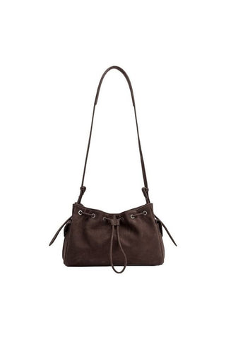 Rhuby Recycled Vegan Leather Shoulder Bag - Chocolate