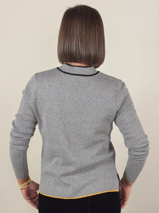 [TRIBAL] Karen Split Neck Sweater