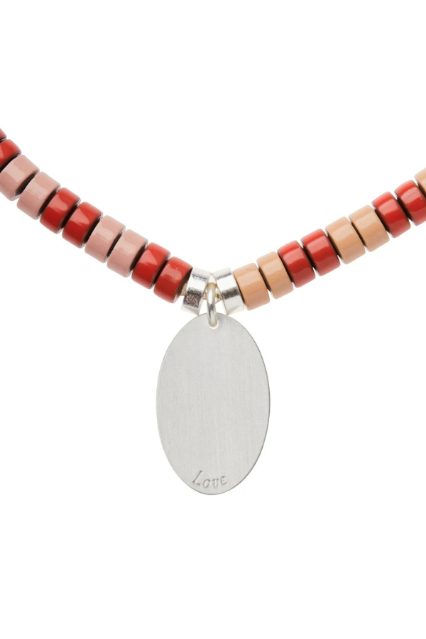 Stone Intention Charm Bracelet - Rose Quartz/Silver