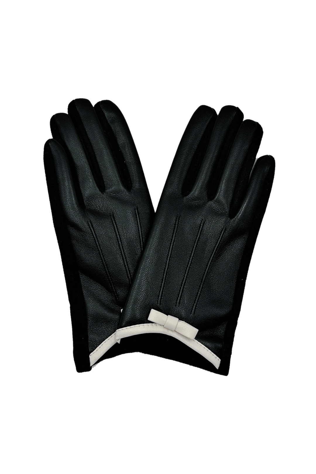 Faux Leather Touch Gloves