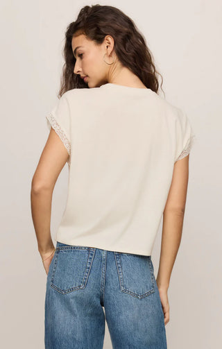 [Z Supply] Marika Lace Trim Muscle Tee