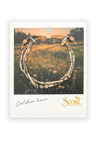 Mixed Media Bracelet - Joy/Dalmatian Jasper/Gold