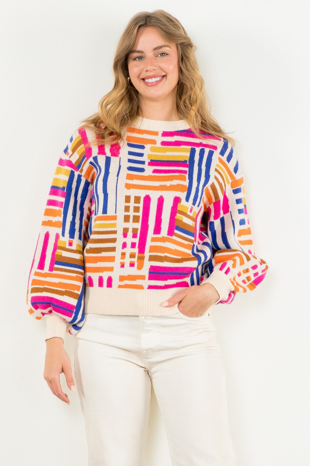 Presley Patterned Sweater