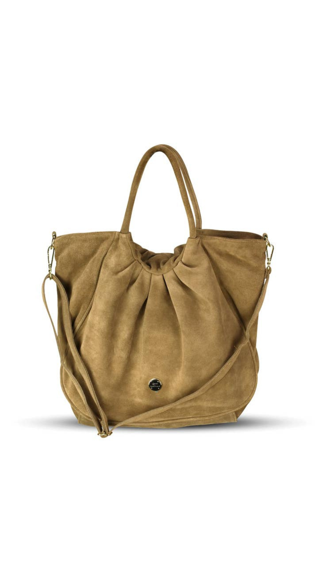 Isabella Suede Gathered Hobo