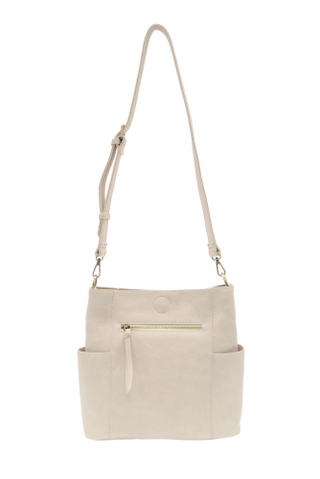 Kayleigh Side Pocket Bucket Bag - Linen