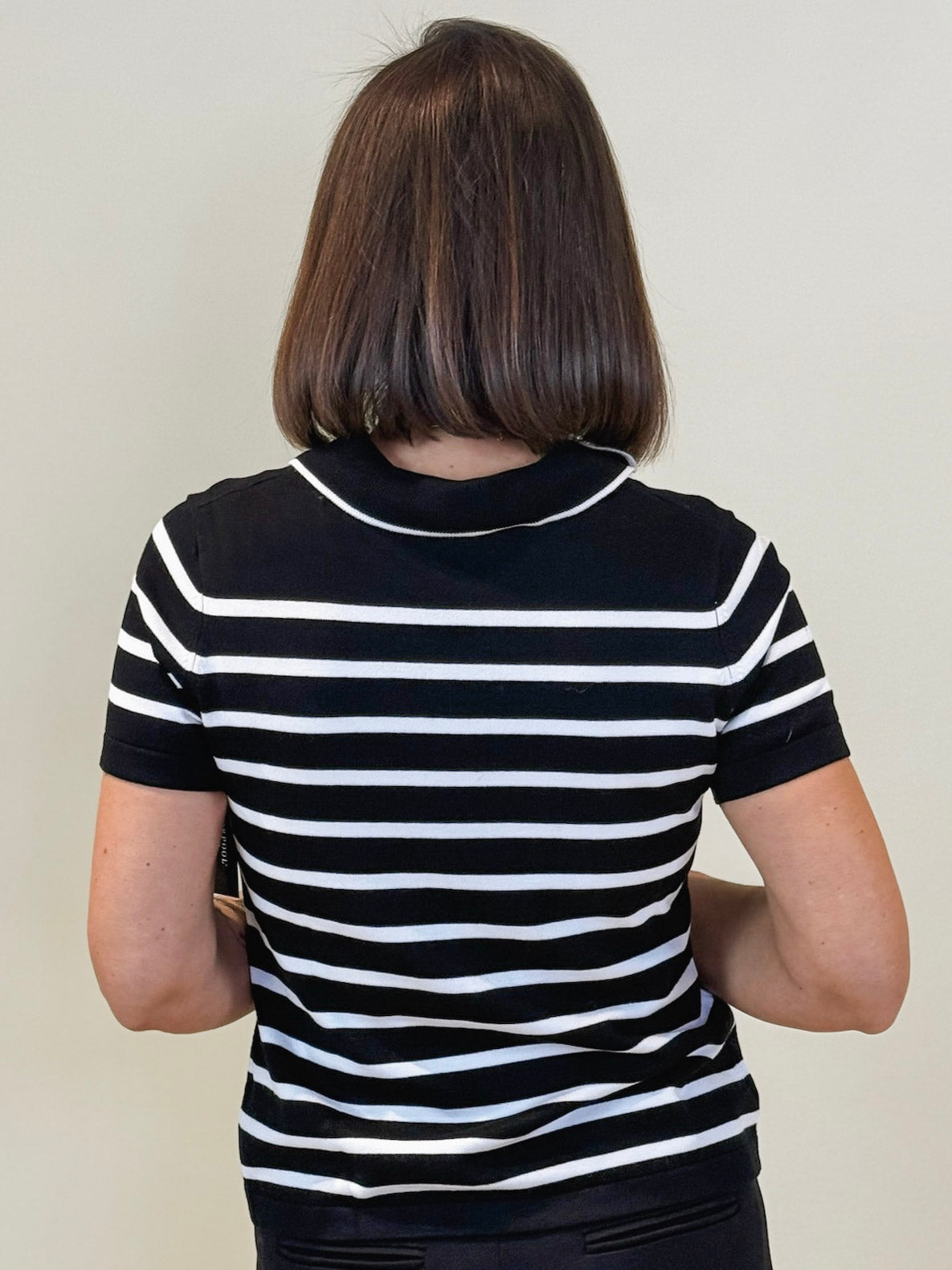 [Liverpool] Charlie Short Sleeve Collared Sweater